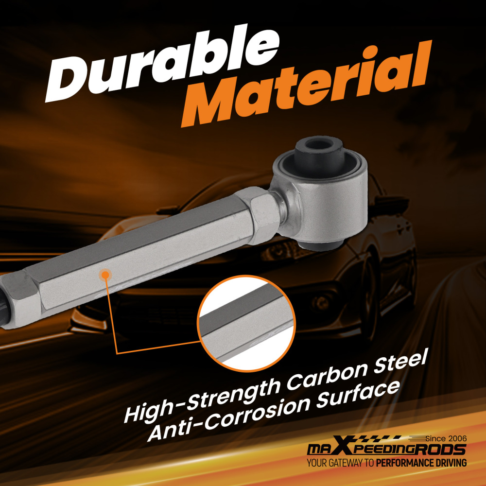 2pcs Alignment Kit Rear Camber Arms Adjustable for 1998 1999-2002 compatible for Honda Accord