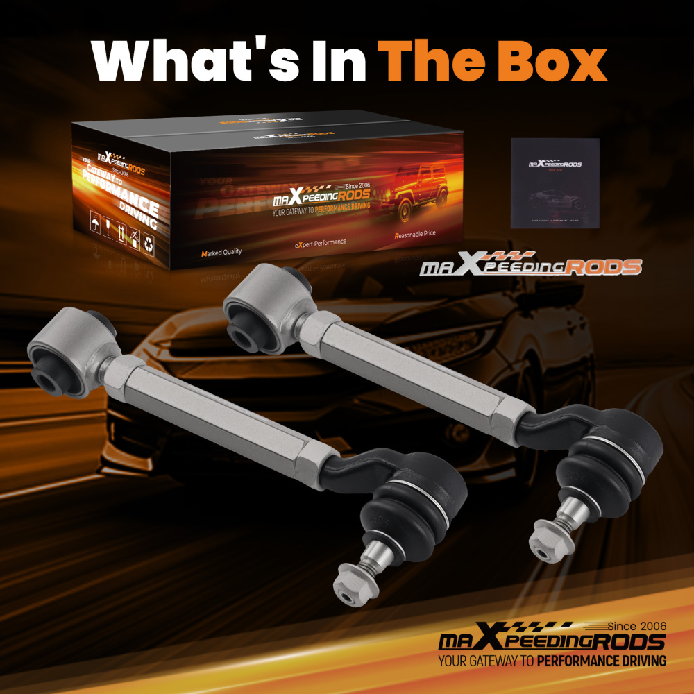 2pcs Alignment Kit Rear Camber Arms Adjustable for 1998 1999-2002 compatible for Honda Accord