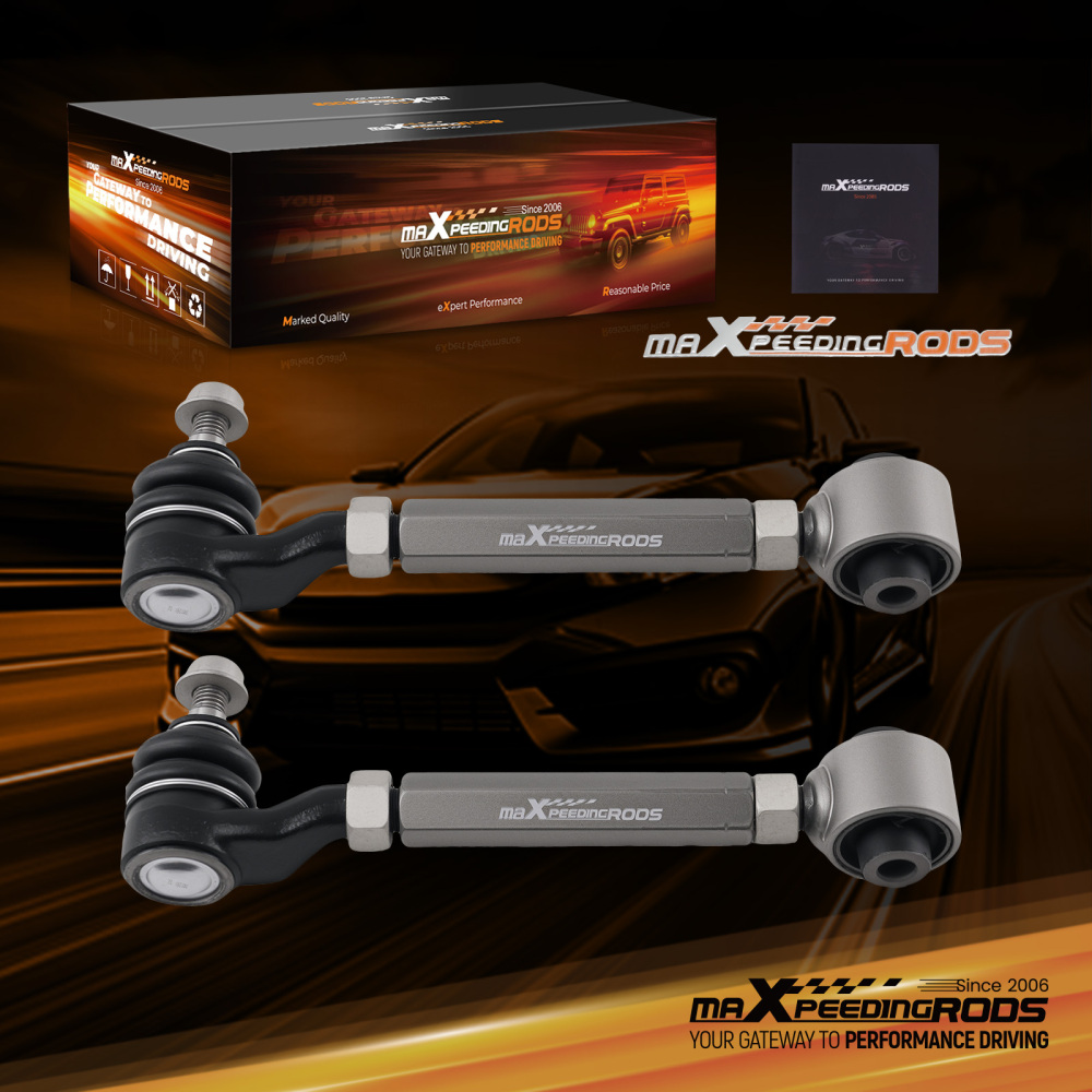 2pcs Alignment Kit Rear Camber Arms Adjustable for 1998 1999-2002 compatible for Honda Accord