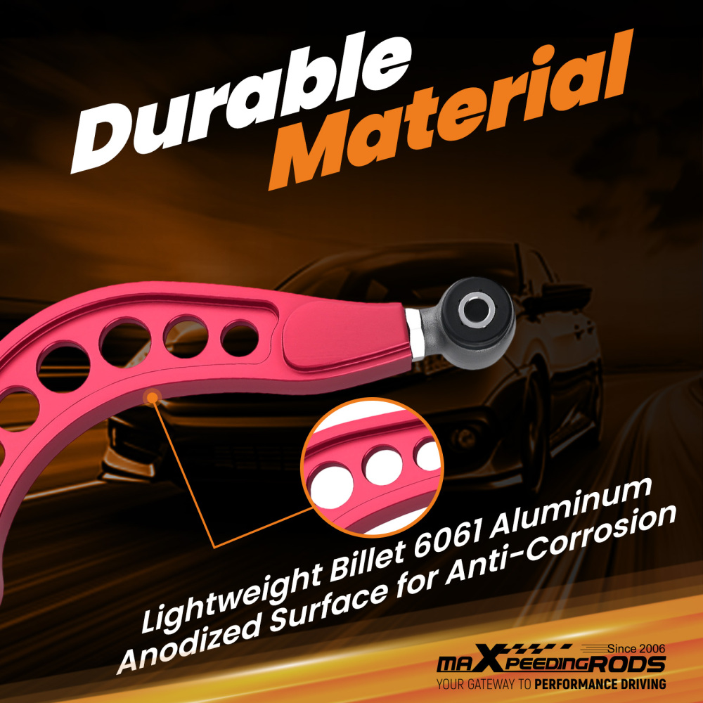 ADJUSTABLE REAR UPPER CAMBER CONTROL ARMS KIT compatible for HONDA CIVIC SEDAN compatible for ACURA 06-15
