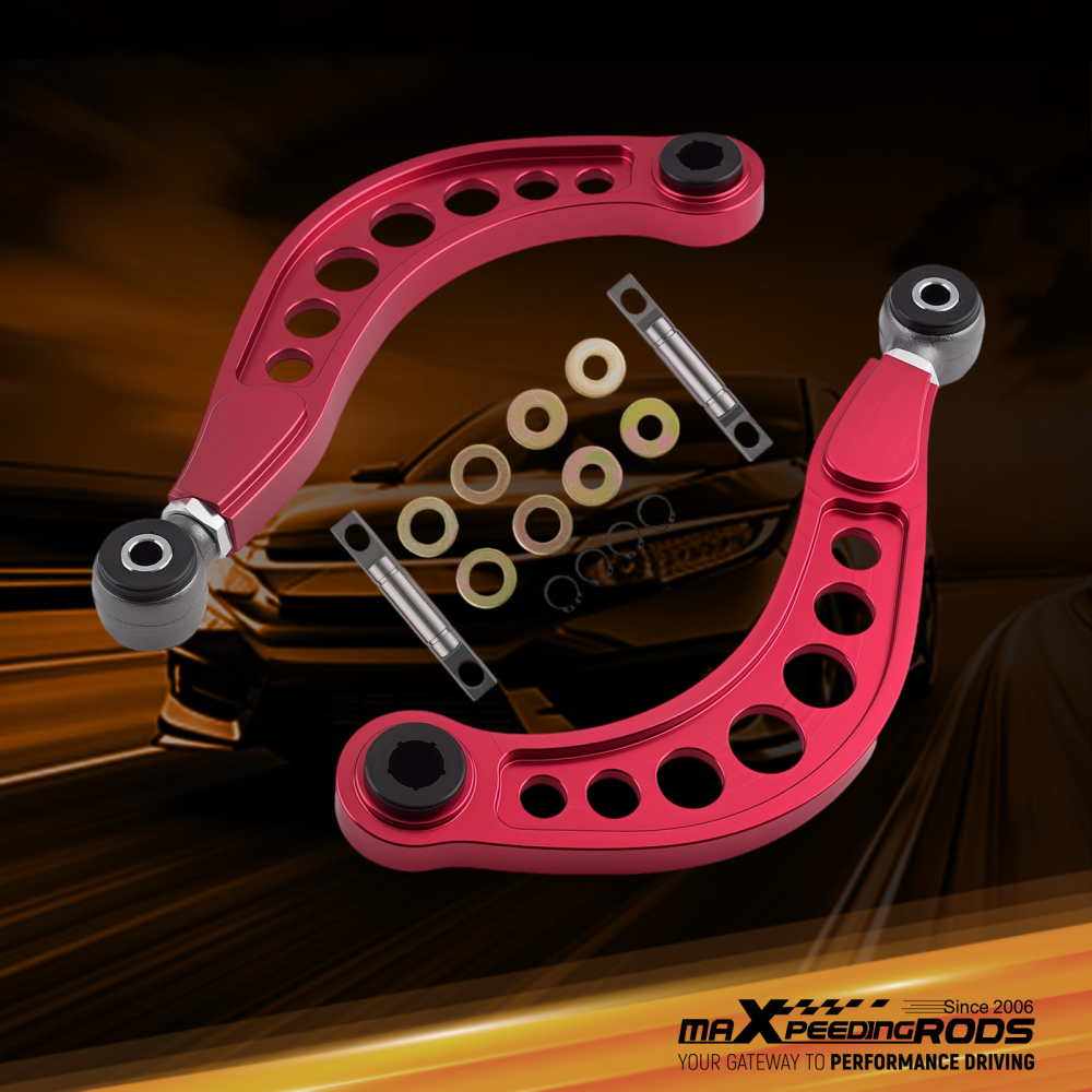 ADJUSTABLE REAR UPPER CAMBER CONTROL ARMS KIT compatible for HONDA CIVIC SEDAN compatible for ACURA 06-15