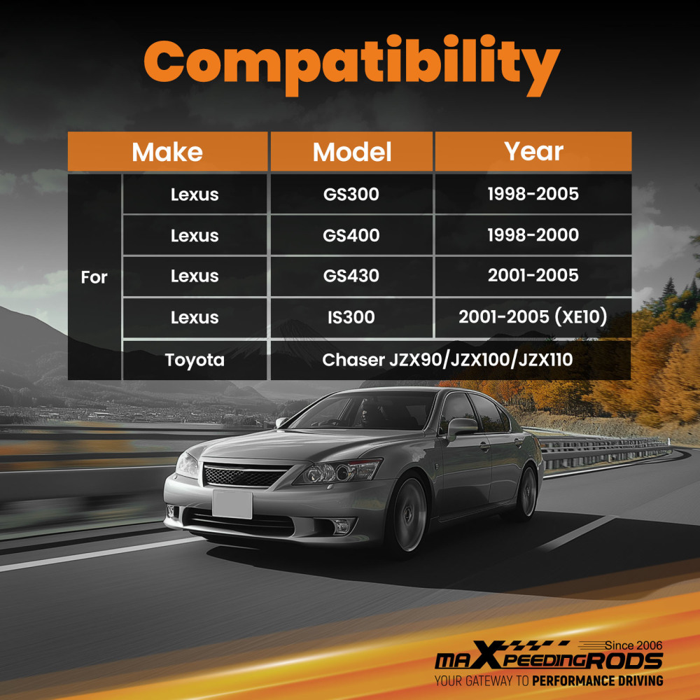 Front Lower Tension Rod compatible for Lexus GS300 GS400 GS430 IS300 98-2005 compatible for Toyota Chaser