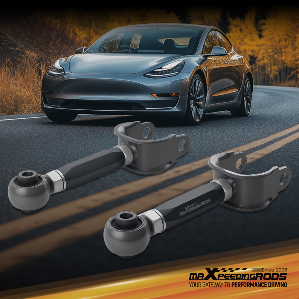 2x Adjustable Rear Camber Control Arms compatible for Tesla model 3 2017 2018 2019-2025