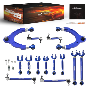 Front Upper Control Arms Rear Camber Toe Arm End Links Kit compatible for Tesla Model 3 / Y