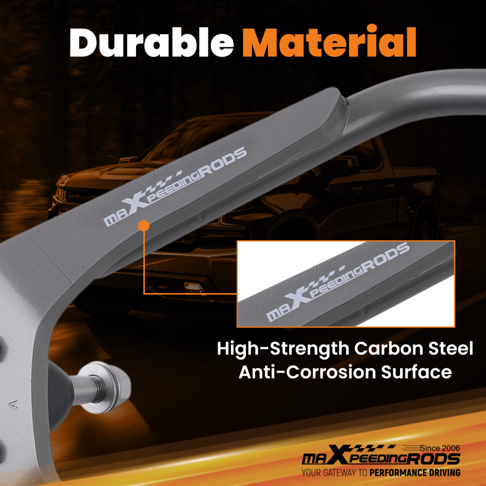 Front Upper Control Arms Alignment Kit compatible for Chevy Silverado 1500 compatible for GMC Sierra 19-23