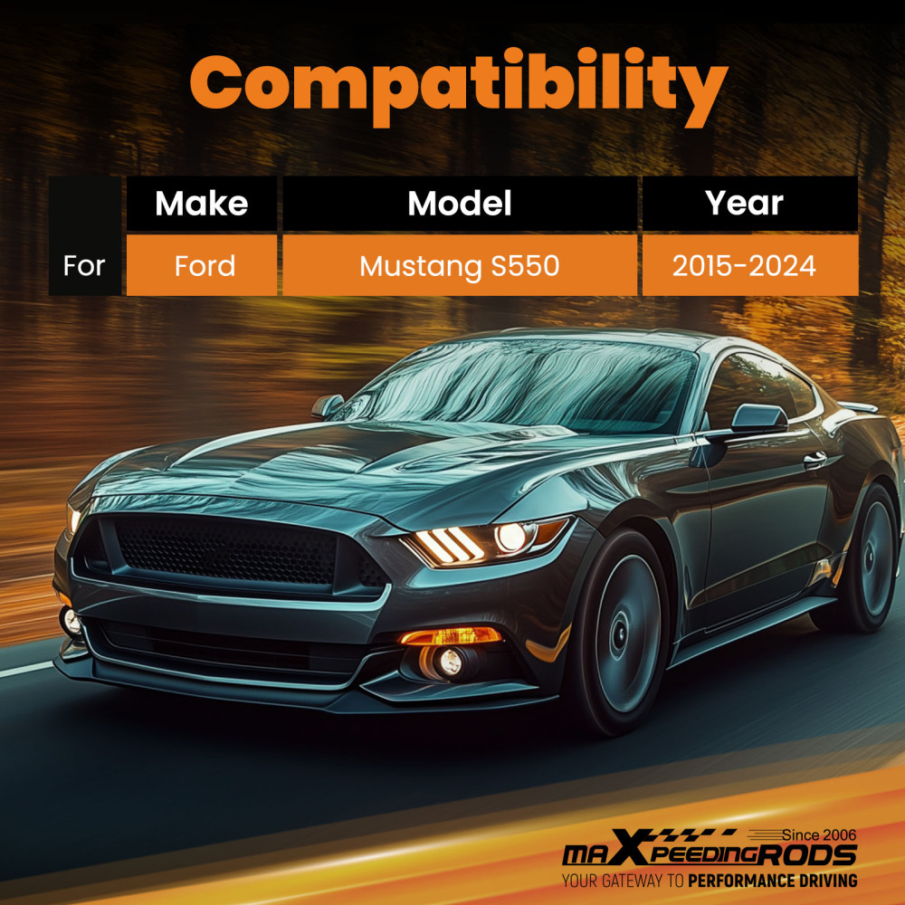 2x Aluminum Alignment Arm System compatible for Ford Mustang S550 2015-2024 FrontRear