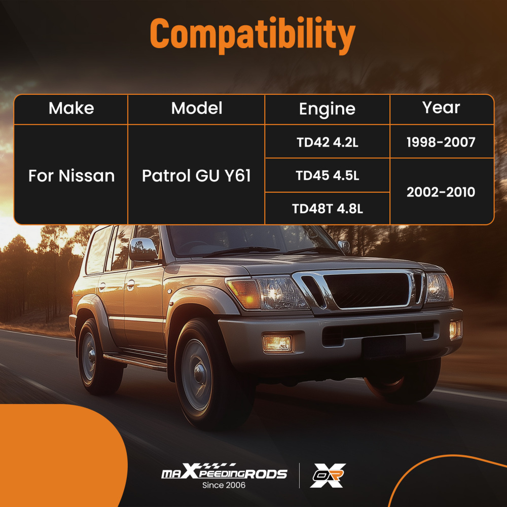 New Alternator compatible for Nissan Patrol GU TD42 TD45 TD48T 4.2L 4.5L Turbo Diesel 98-10