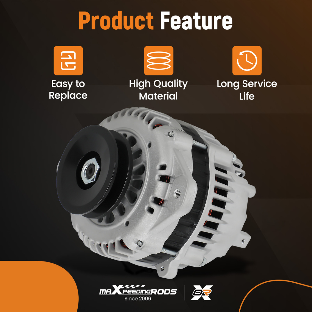 New Alternator compatible for Nissan Patrol GU TD42 TD45 TD48T 4.2L 4.5L Turbo Diesel 98-10