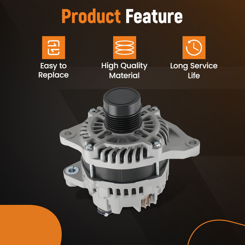 12V 160A Alternator compatible for Dodge Journey 2.4L L4 2009-2020 4801490AA 4801490AD