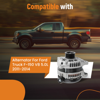 Alternator compatible for Ford Truck compatible for F-150 V8 5.0L 2011 2012 2013 2014 11532 104210-6660