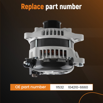 Alternator compatible for Ford Truck compatible for F-150 V8 5.0L 2011 2012 2013 2014 11532 104210-6660