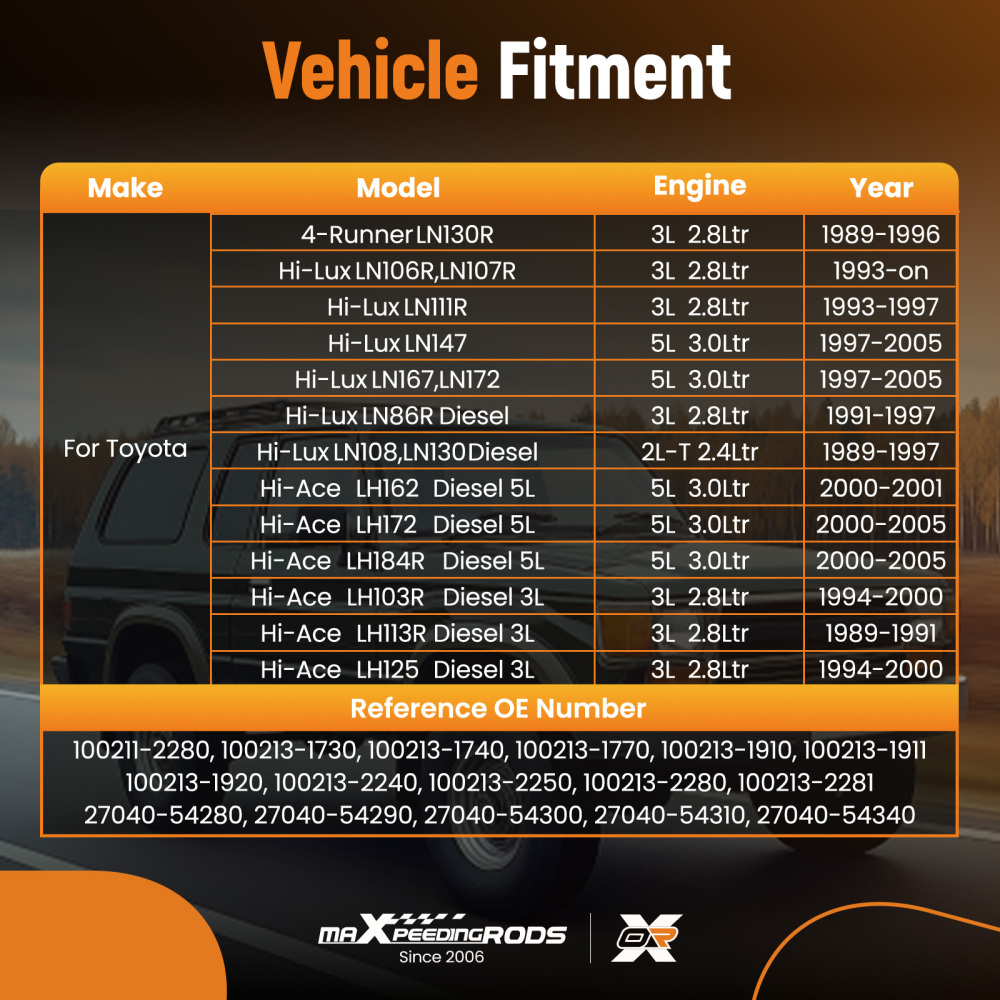 Alternator compatible for Toyota HiAce HiLux LN106 107 111 167 172 eng 3L 5L Diesel 91-05