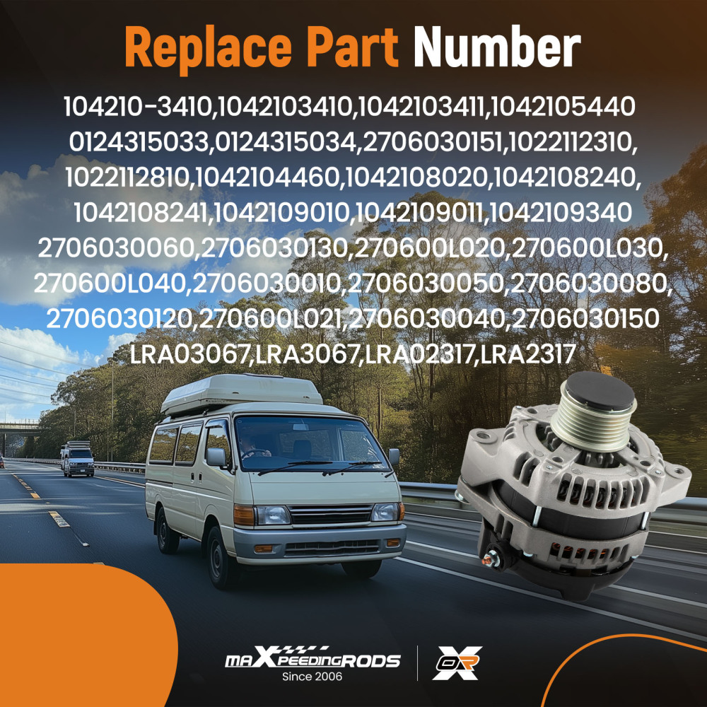 Alternator compatible for Toyota Hilux D4D compatible for Hiace KDH200 KUN16R KUN26R KZN156 2.5L 3.0L