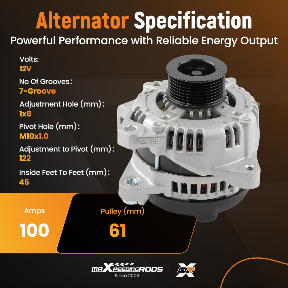Alternator compatible for Toyota Camry 2.4L compatible for Highlander 2.4L Solara 2.4L 2004-2008