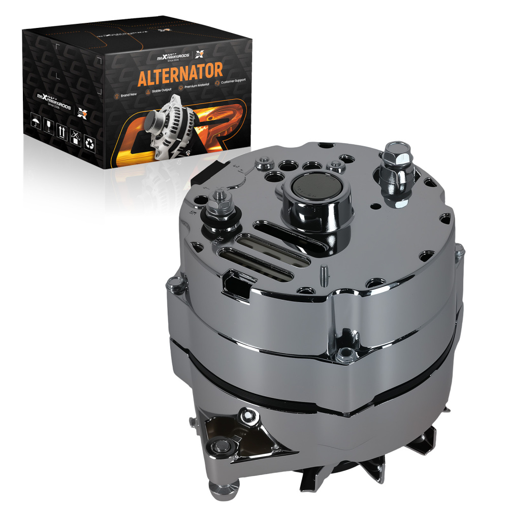 110A Alternator compatible for Chevrolet GMC Buick 1973-1989 12V CW 1-Groove V1 Pulley