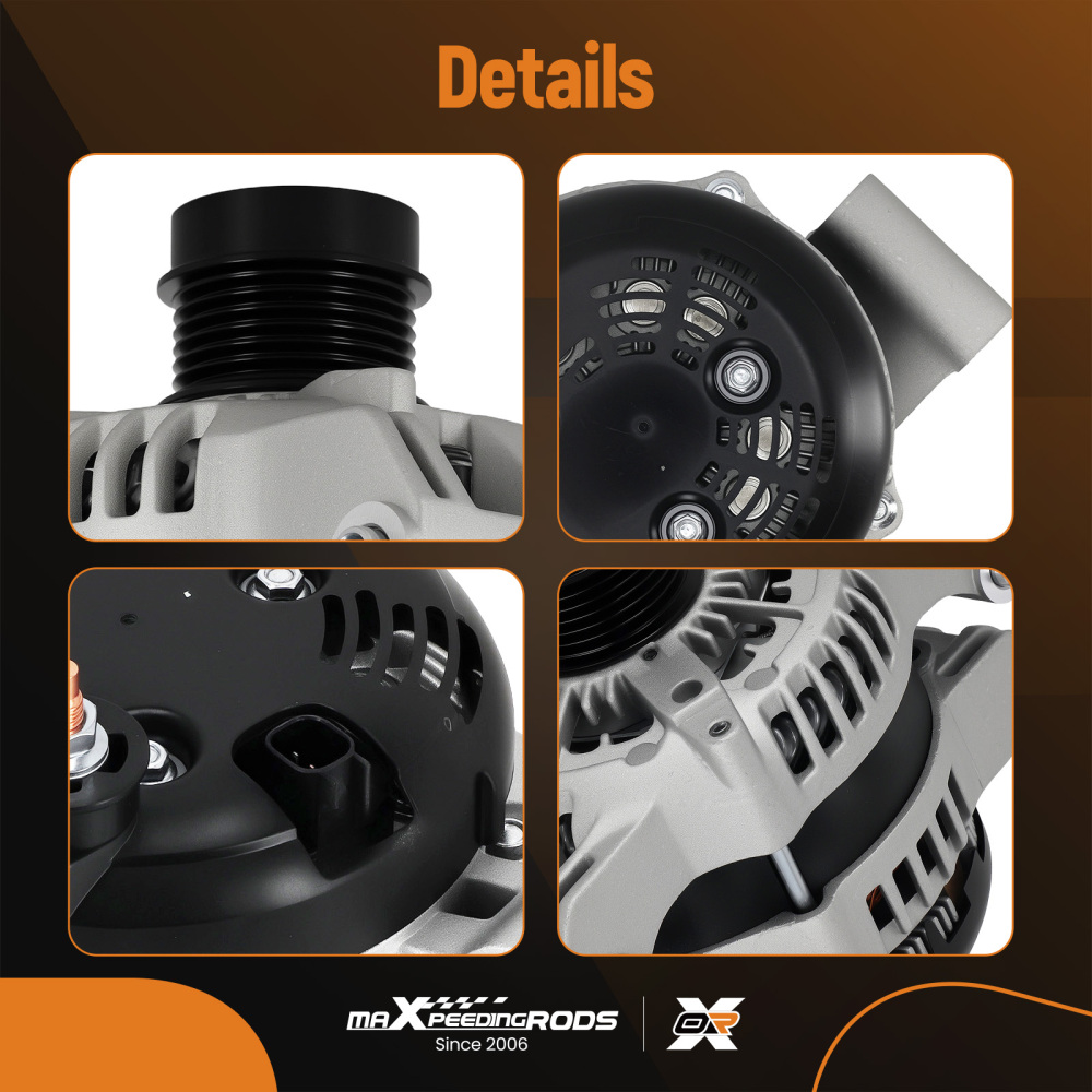 Alternator compatible for Chrysler 300 11-18 3.6L compatible for Dodge Jeep Grand Cherokee compatible for Ram 1500 180A