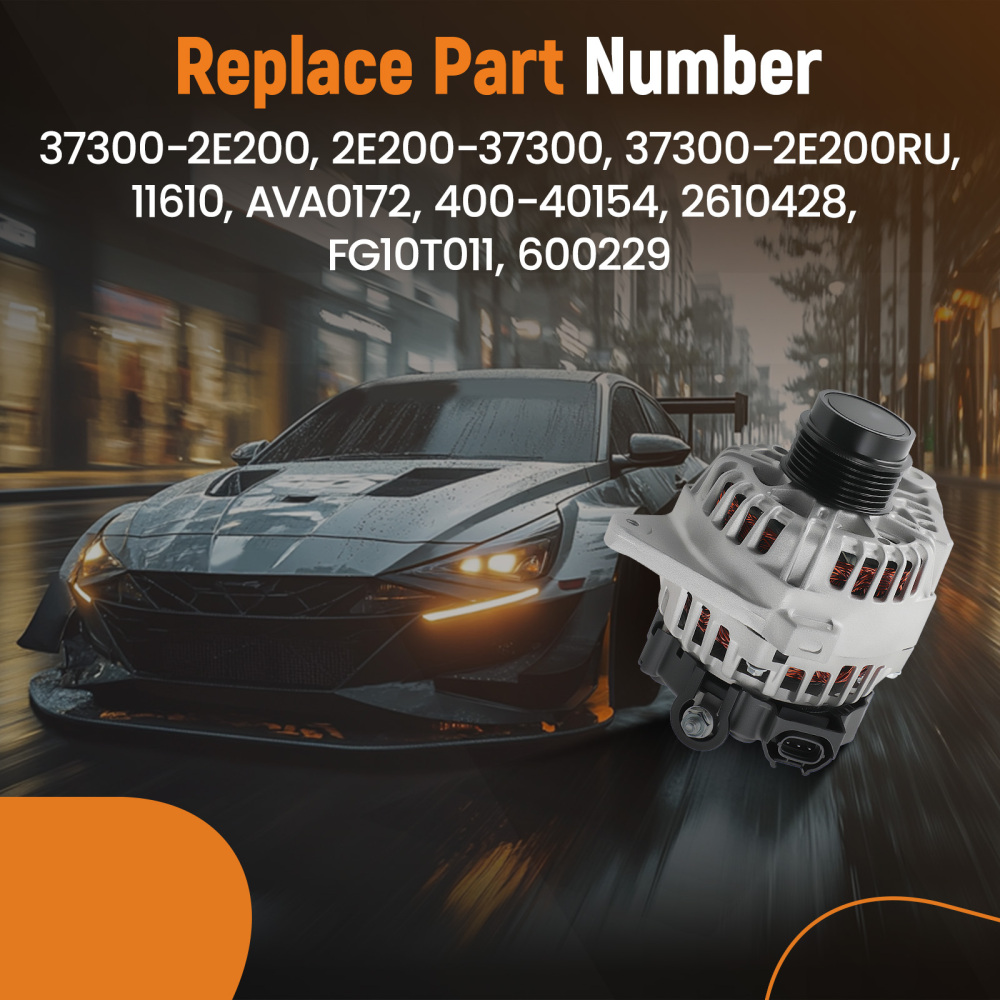 Alternator compatible for Hyundai Elantra 2011-2017 12 Volt 90 Amp IR/IF 37300-2E200