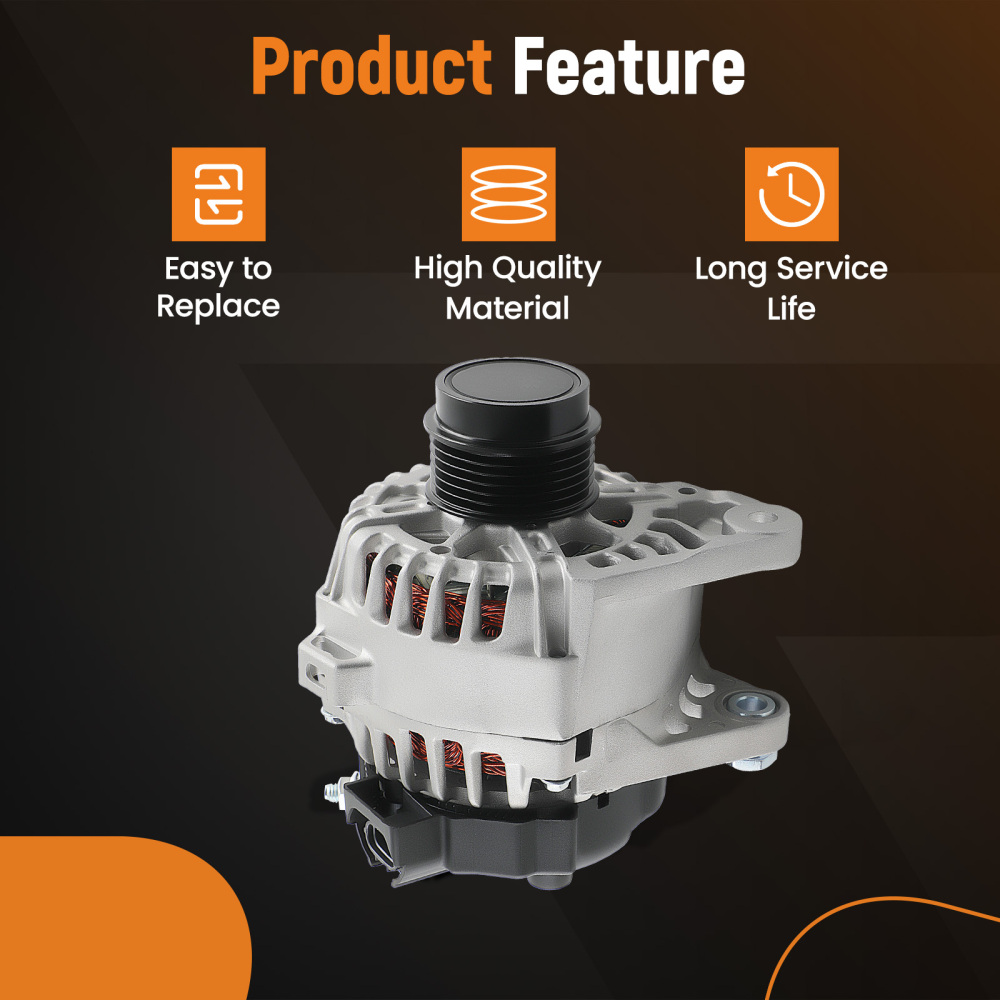 Alternator compatible for Hyundai Elantra 2011-2017 12 Volt 90 Amp IR/IF 37300-2E200