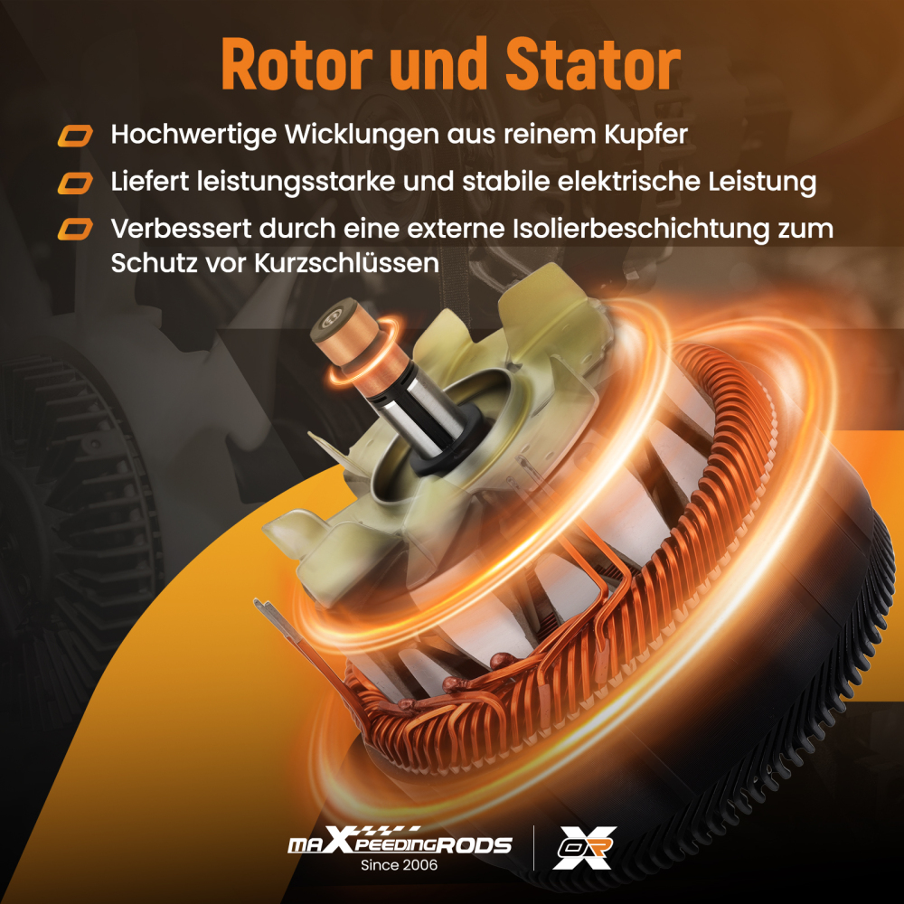 Alternatore Generatore 180A 12V compatibile per Audi A4 8K2 8K5 A5 8T3 A6 4G2 compatibile per Porsche Macan