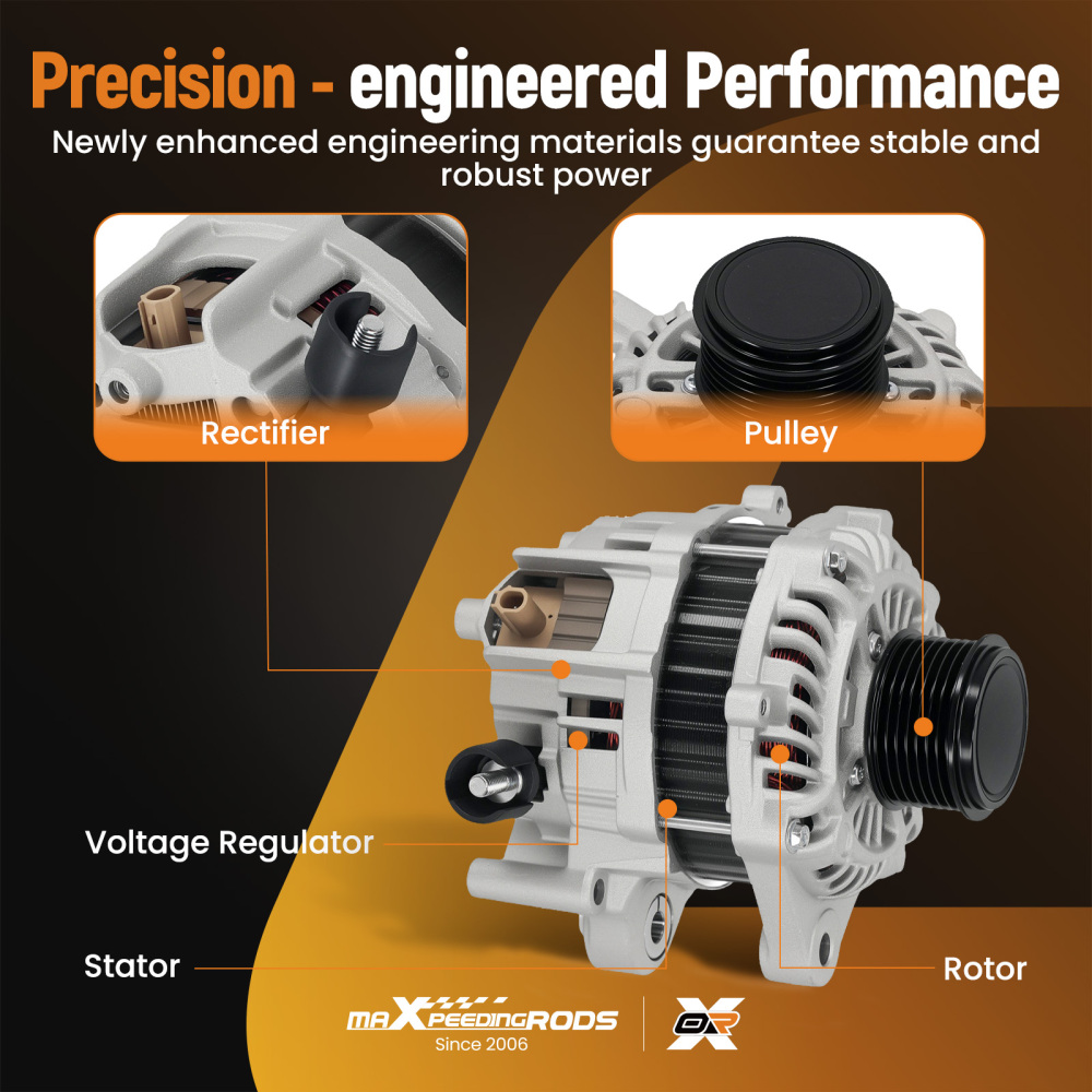 110AMP 12V 7PV Alternator compatible for Honda Accord Sport 2.4L 2013-2017 31100-5A2A02