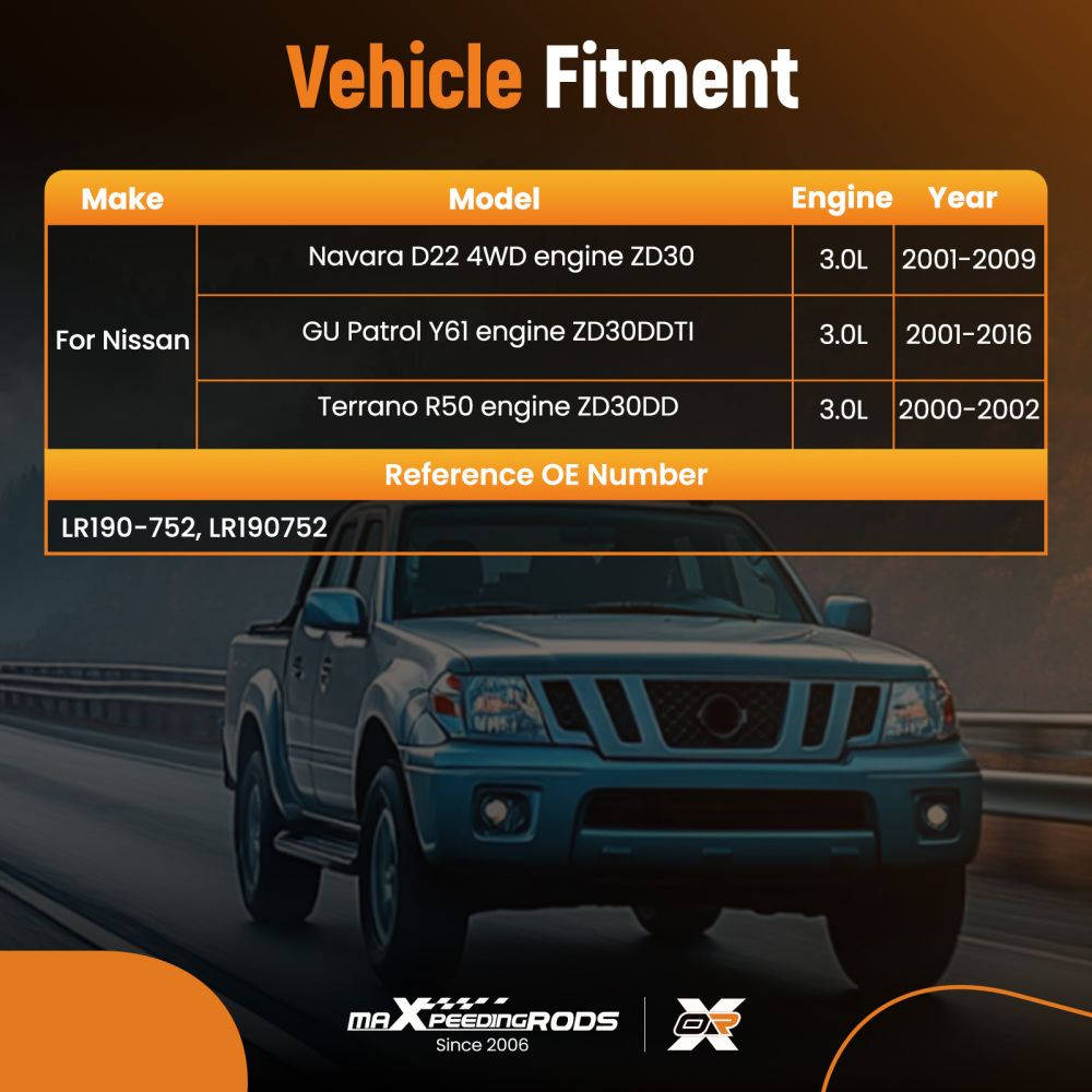 Compatibile per Nissan Patrol GR MK2 3.0 DTI 2000-2006 90AMP Nuovo Completo Alternatore 14 V