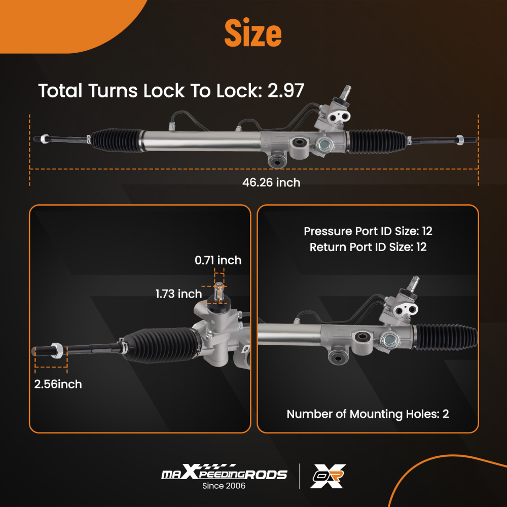 Power Steering RackPinion compatible for Chevrolet Colorado GMC Canyon RWD compatible for Isuzu 04-06