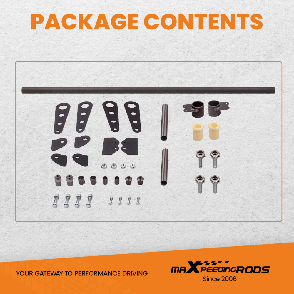 ANTI-ROLL BAR KIT 24 - 36 INCH FRAME RAIL WIDTH 8.5 - 10.2 INCH ARMS ANTI-SW KIT