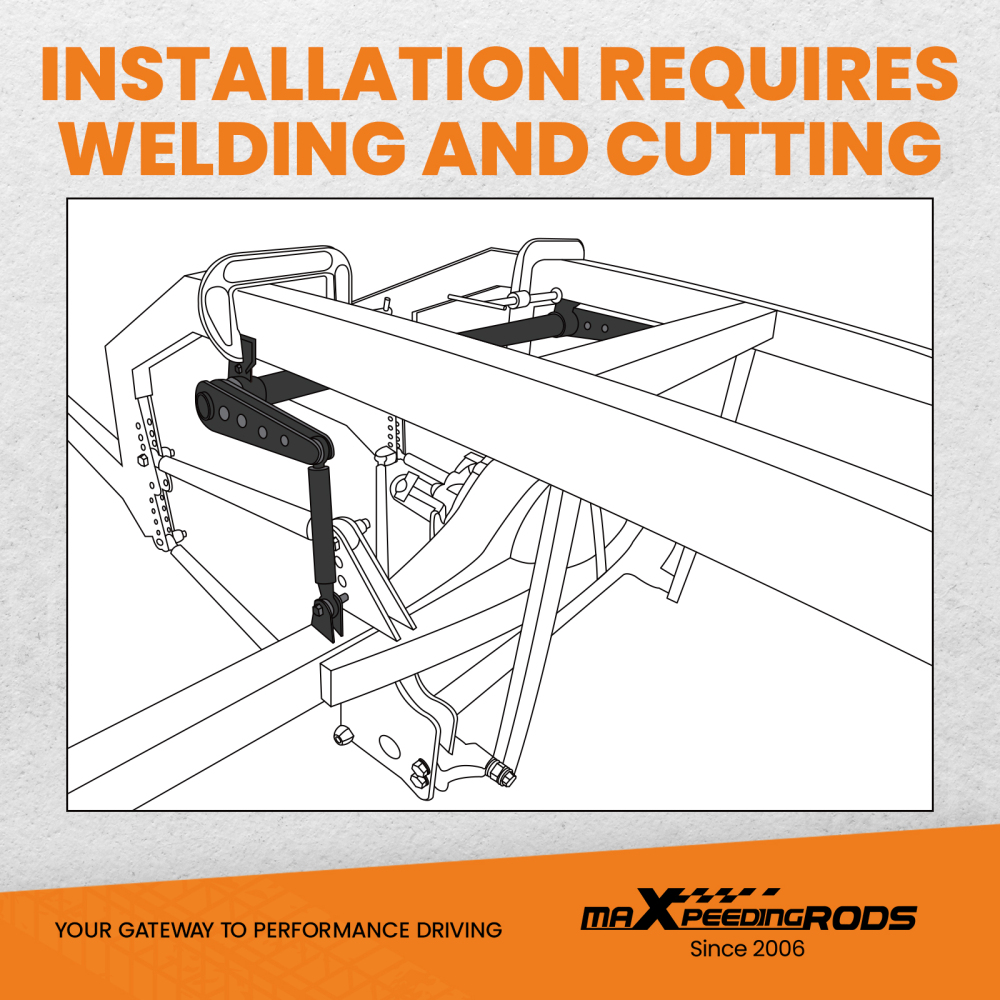 ANTI-ROLL BAR KIT 24 - 36 INCH FRAME RAIL WIDTH 8.5 - 10.2 INCH ARMS ANTI-SW KIT