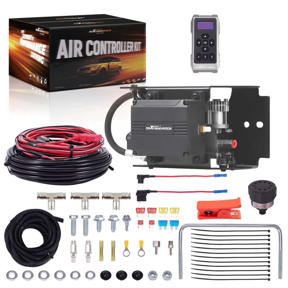 Wireless Universal Air Suspension Compressor Controller Kit compatible for Ford Toyota Van