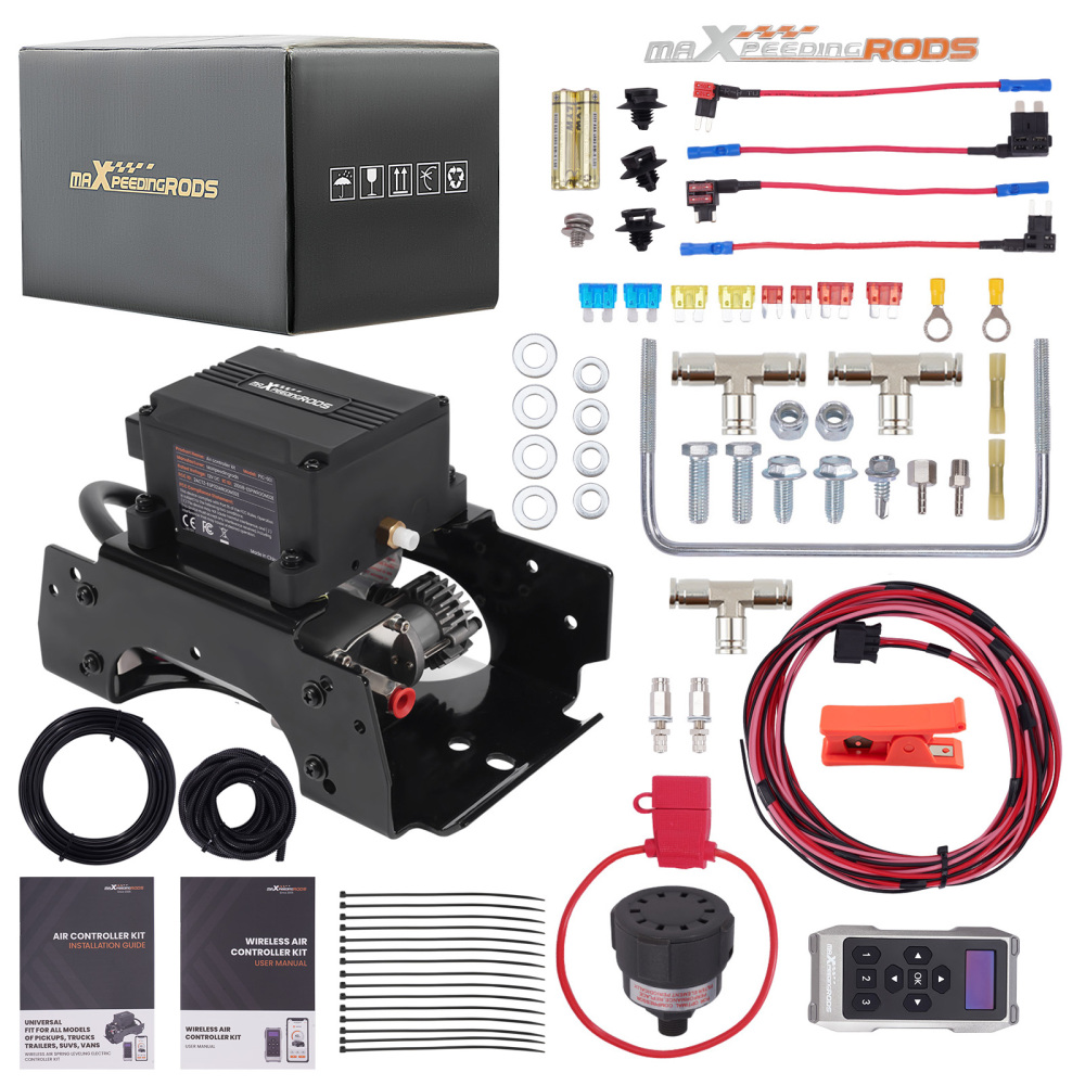 Wireless Universal Air Suspension Compressor Controller Kit compatible for Ford Toyota Van
