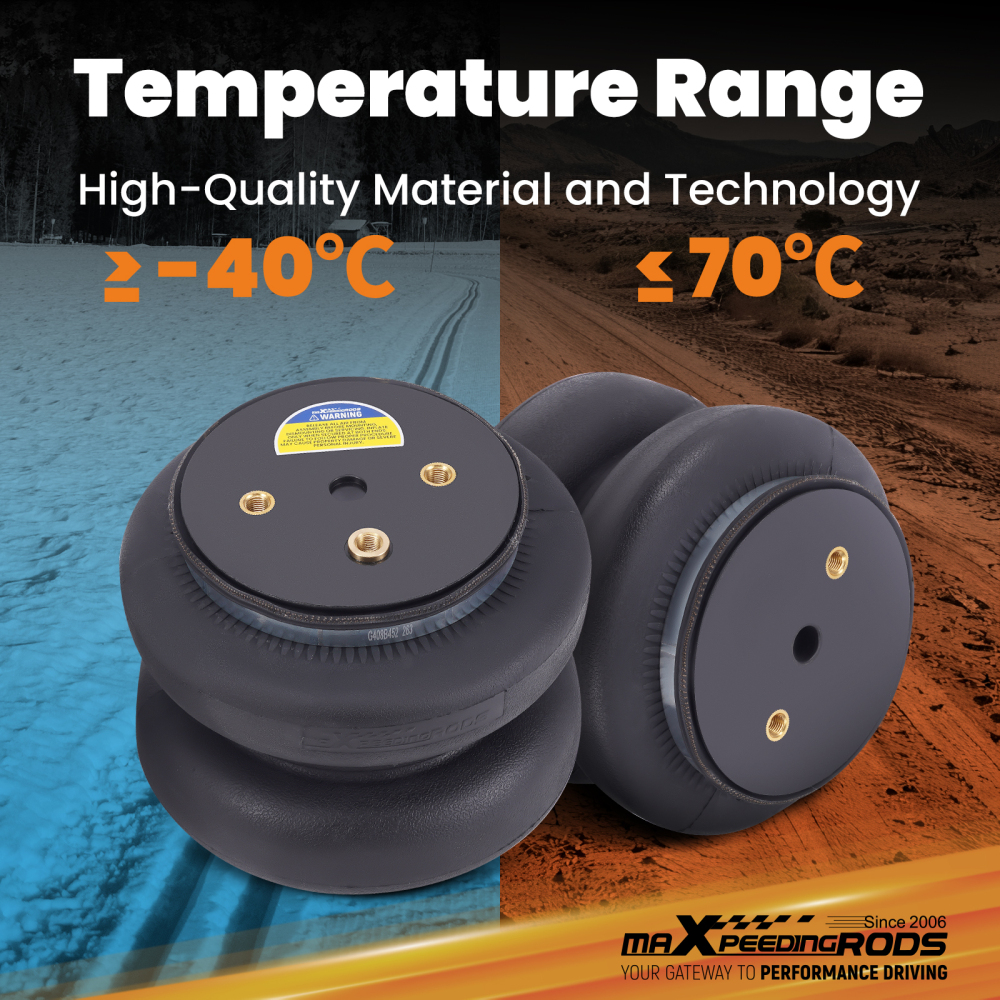 Air Suspension Spring Kit 7500lbs compatible for Ford F-550 Commercial Chassis 1994-2025