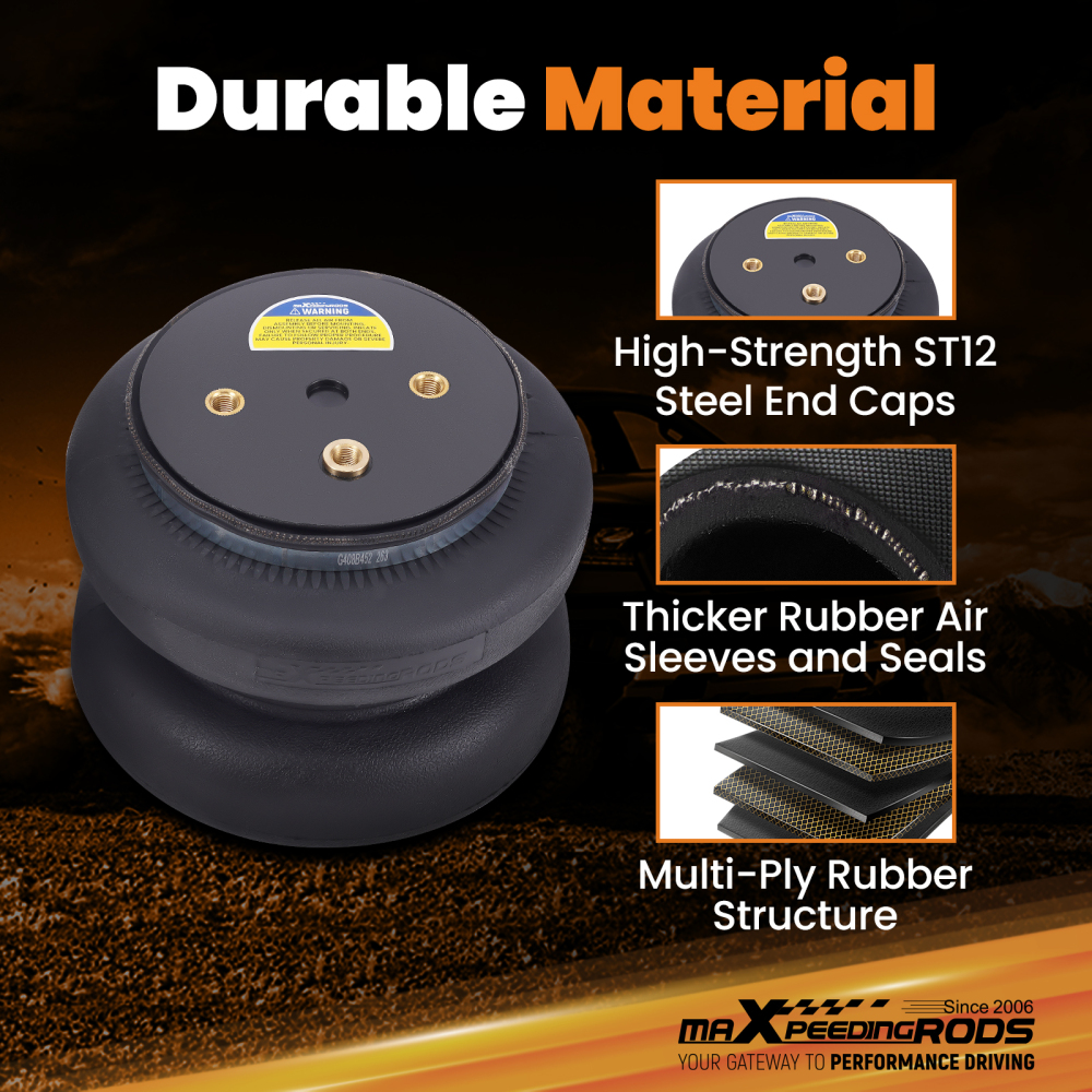 Air Suspension Spring Kit 7500lbs compatible for Ford F-550 Commercial Chassis 1994-2025