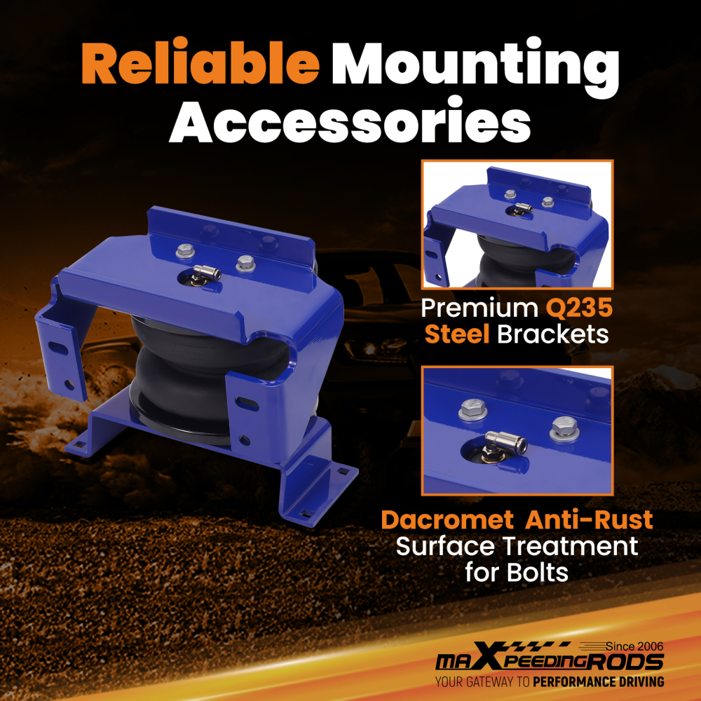 Air Suspension Spring Kit 7500lbs compatible for Ford F-550 Commercial Chassis 1994-2025