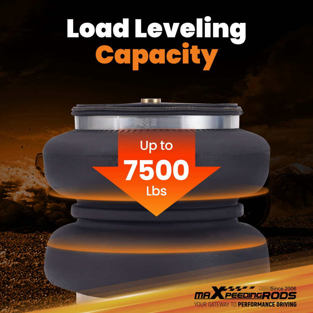 Air Suspension Spring Kit 7500lbs compatible for Ford F-550 Commercial Chassis 1994-2025