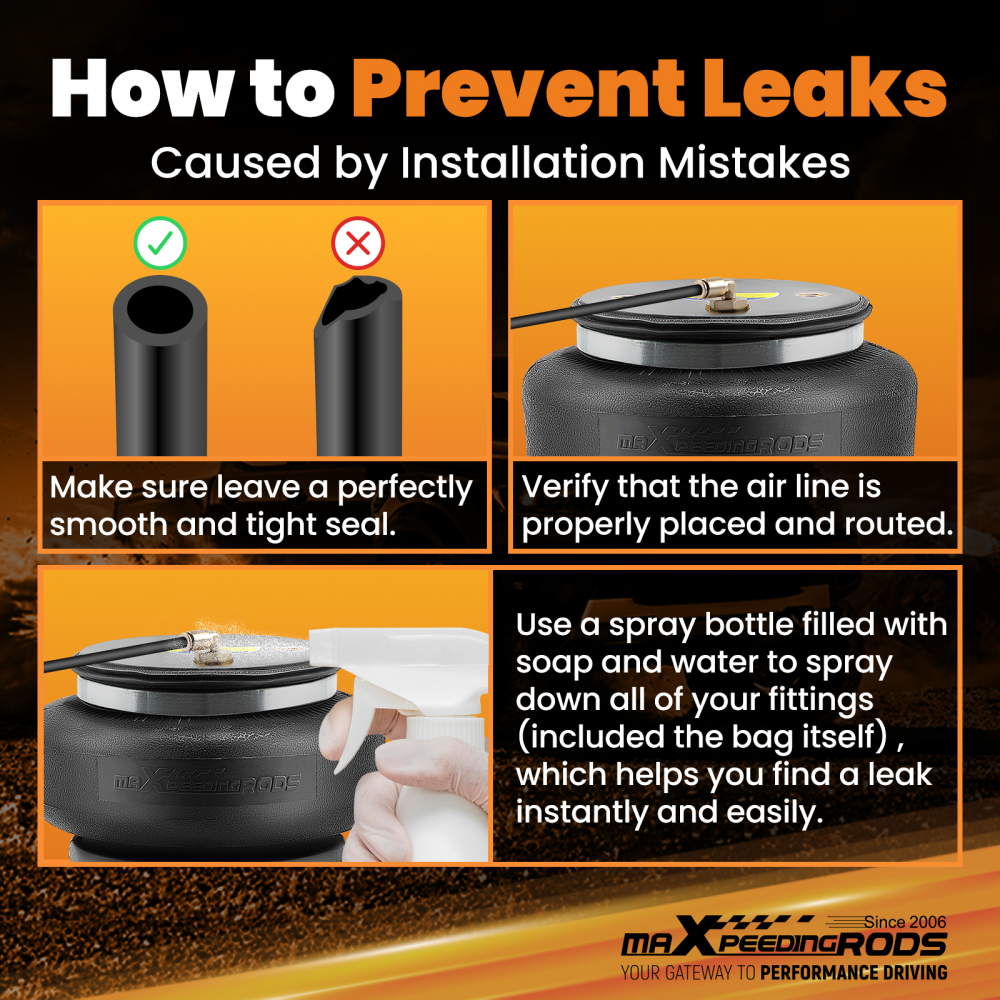 Air Suspension Spring Kit 7500lbs compatible for Ford F-550 Commercial Chassis 1994-2025