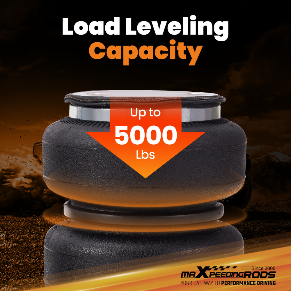 Air Helper Spring Bag Kit 5000lbs compatible for Ford Motorhome E-450 Class C 1996-2008