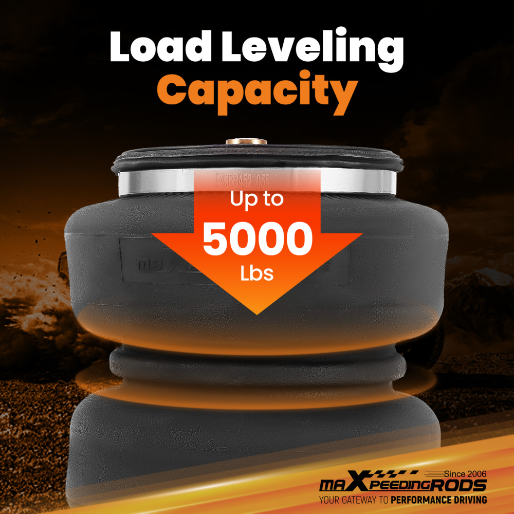 Air Spring Suspension Bag Kit w/ Jounce Bumper compatible for Nissan Titan XD 2016-2023