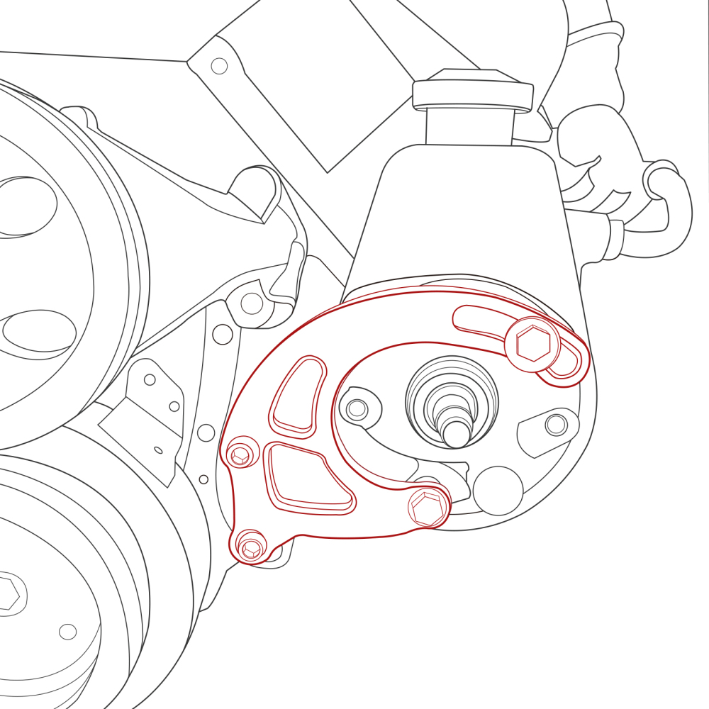 Compatible for Chevy Big Block Alternator Bracket Short Water Pump BBC SWP EWP 396 427 454