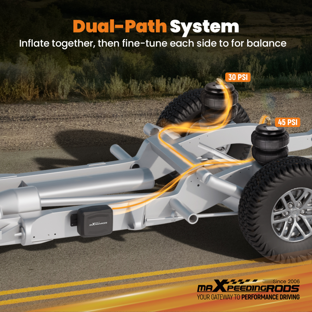 Dual-Path Air Compressor Controller Kit compatible for Ford Toyota Ford Van Motorhome SUV