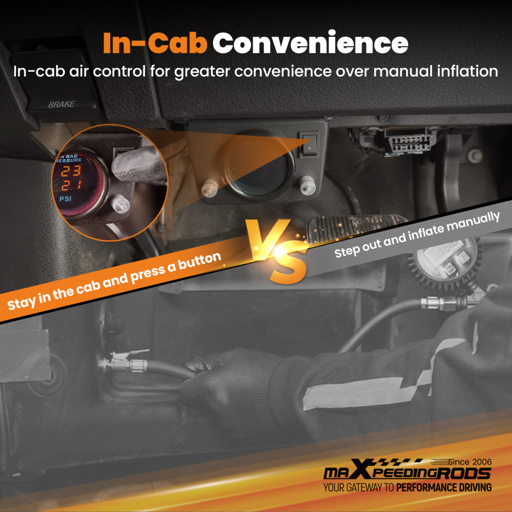 Dual-Path Air Compressor Controller Kit compatible for Ford Toyota Ford Van Motorhome SUV