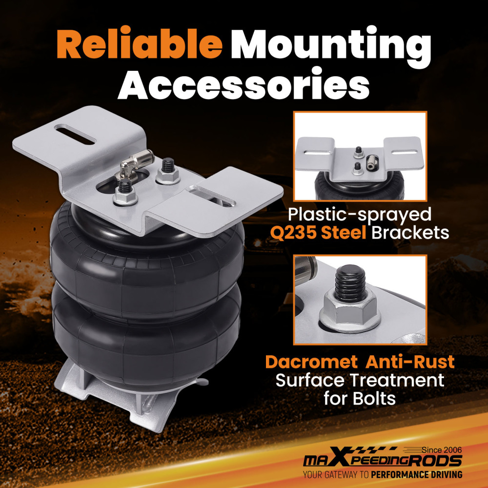 Towing Air Suspension Spring Bag Kit compatible for Holden Rodeo RA 4X2 V64X4 2003-2008