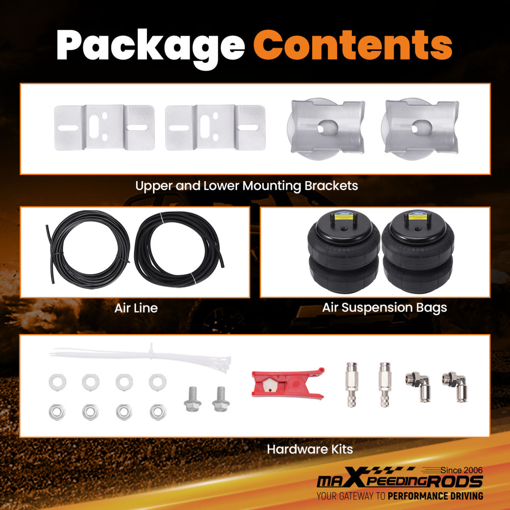 Towing Air Suspension Spring Bag Kit compatible for Holden Rodeo RA 4X2 V64X4 2003-2008