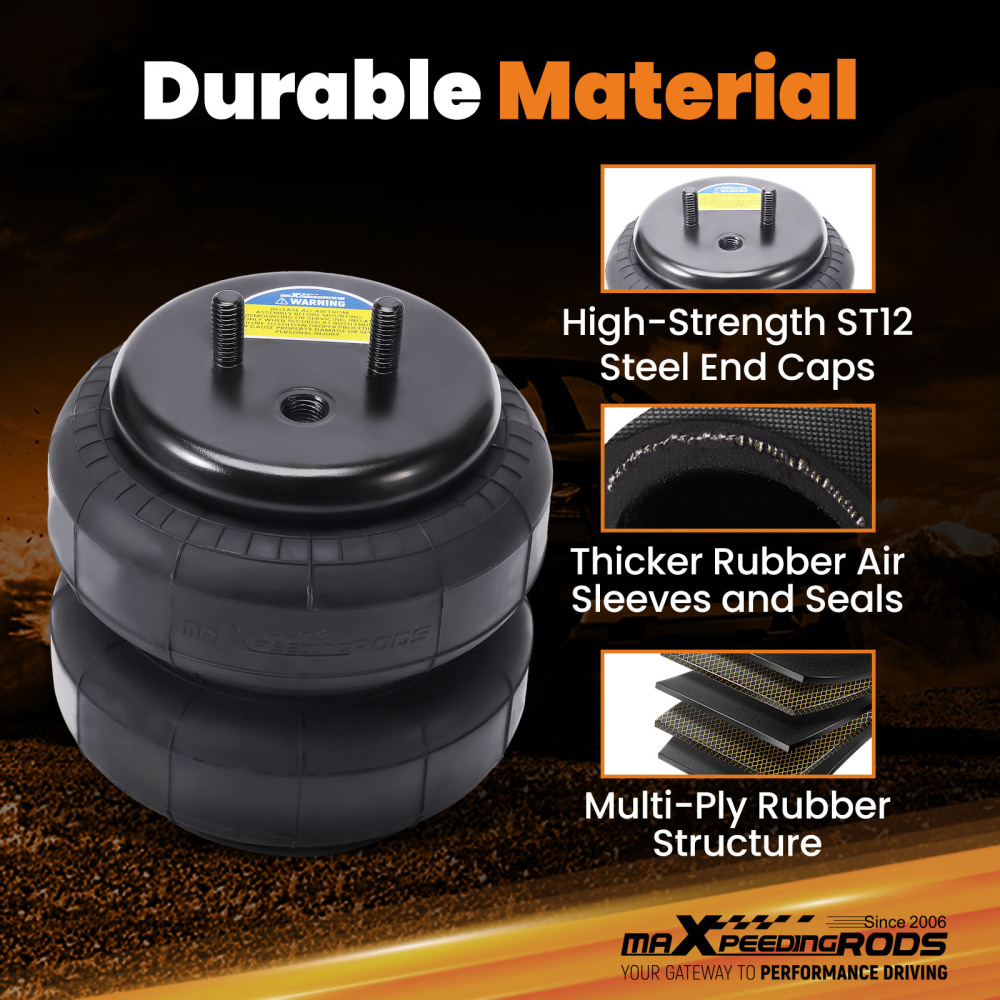 Towing Air Suspension Spring Bag Kit compatible for Holden Rodeo RA 4X2 V64X4 2003-2008