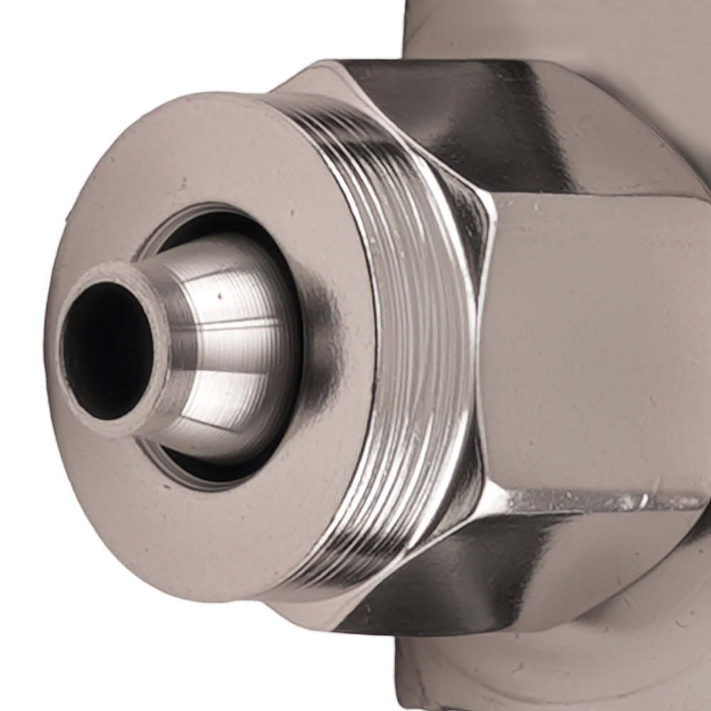 Stainless Steel Tee Pneumatic Air Pipe Quick Fitting Connector 3 Way