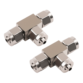 Stainless Steel Tee Pneumatic Air Pipe Quick Fitting Connector 3 Way