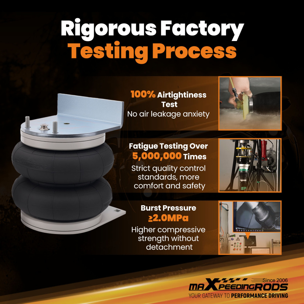 Air Suspension Kit W/ Compressor Dual Gauge compatible for Renault Master 2010-2024 4000KG