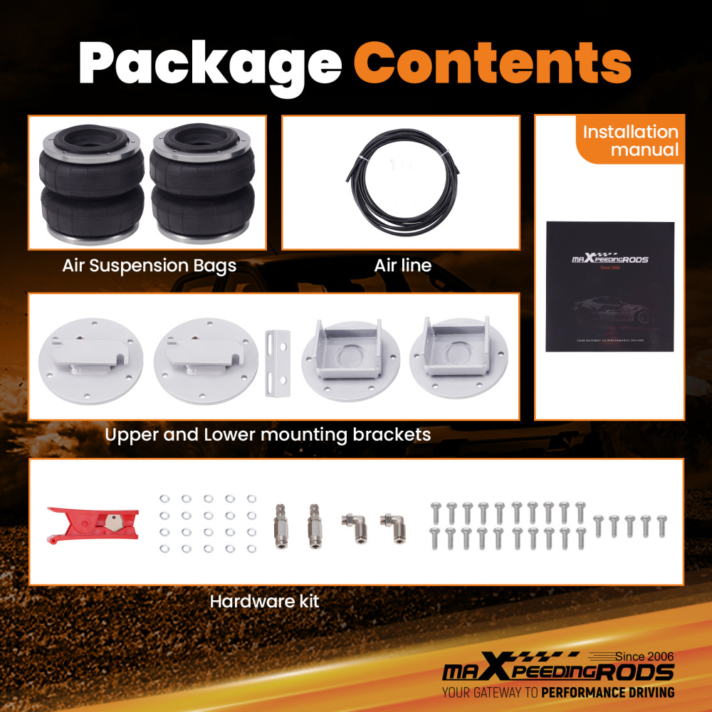 Air Suspension Spring Bag Load Assist Kit compatible for Ford Falcon RTV Ute BA 1960-2017