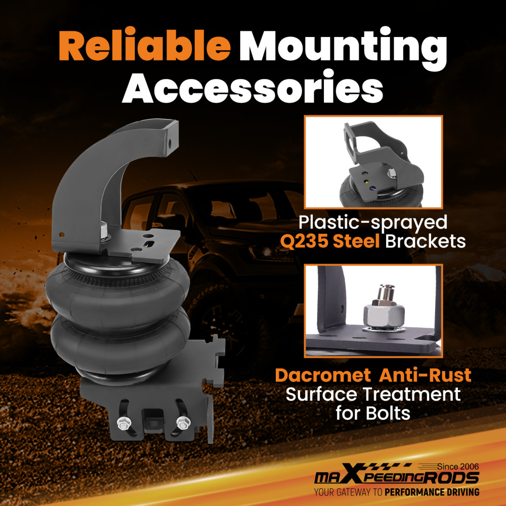 Air Suspension Spring Bags Kit Rear fit F-250 F-350 Super Duty 2WD 4WD 2011-2016