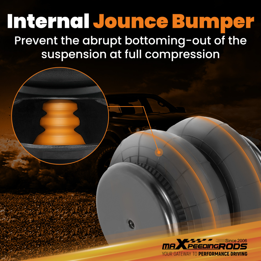 Rear Air Suspension Helper Spring Kit For Ford F-350 4WD 2WD 2011-2016