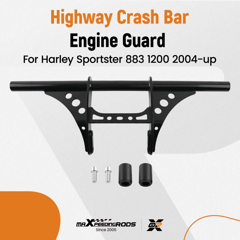 Anti-Crash Engine Guard Bar compatible for Harley Sportster 883 1200 2004-Later Protection